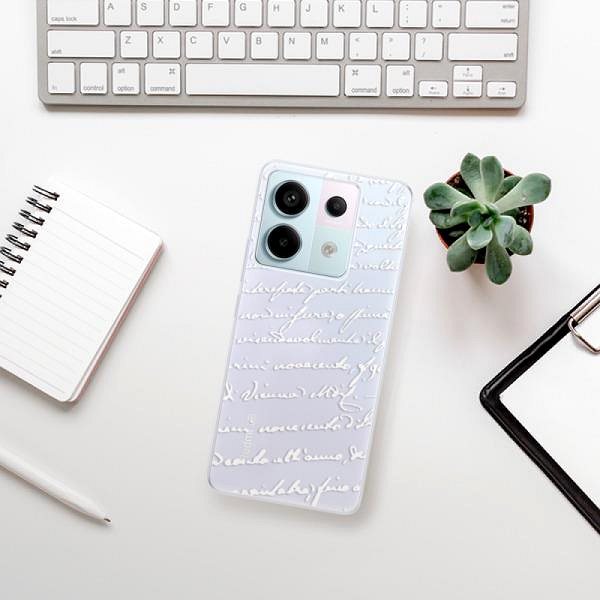 Kryt na mobil iSaprio Handwriting 01 - white - Xiaomi Redmi Note 13 Pro 5G / Poco X6 5G ...