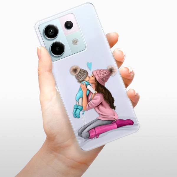 Kryt na mobil iSaprio Kissing Mom – Brunette and Boy – Xiaomi Redmi Note 13 Pro 5G/Poco X6 5G ...