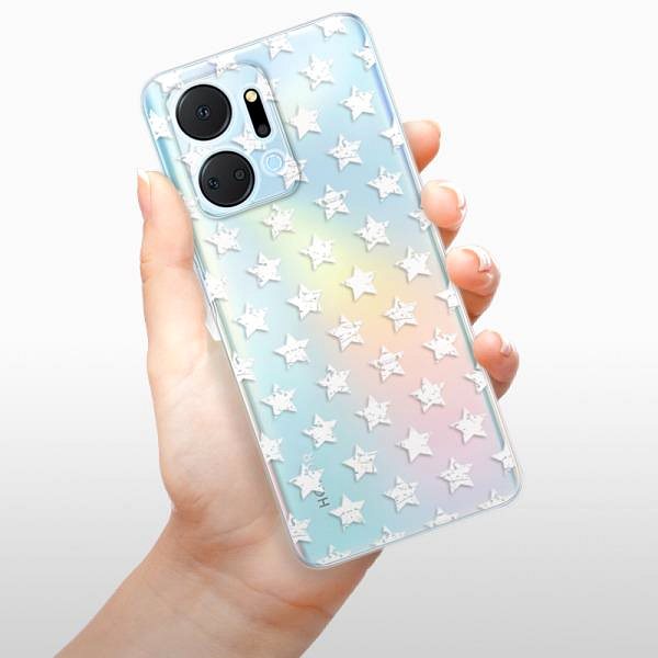 Kryt na mobil iSaprio Stars Pattern – white – Honor X7a ...