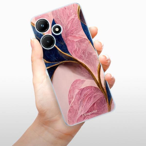 Kryt na mobil iSaprio Pink Blue Leaves - Infinix Hot 30i ...