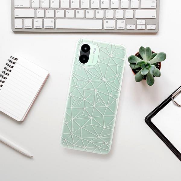 Kryt na mobil iSaprio Abstract Triangles 03 pro white pre Xiaomi Redmi A1 / A2 ...