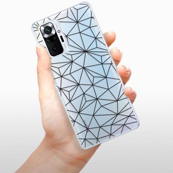 Kryt na mobil iSaprio Abstract Triangles 03 pre black pro Xiaomi Redmi Note 10 Pro ...