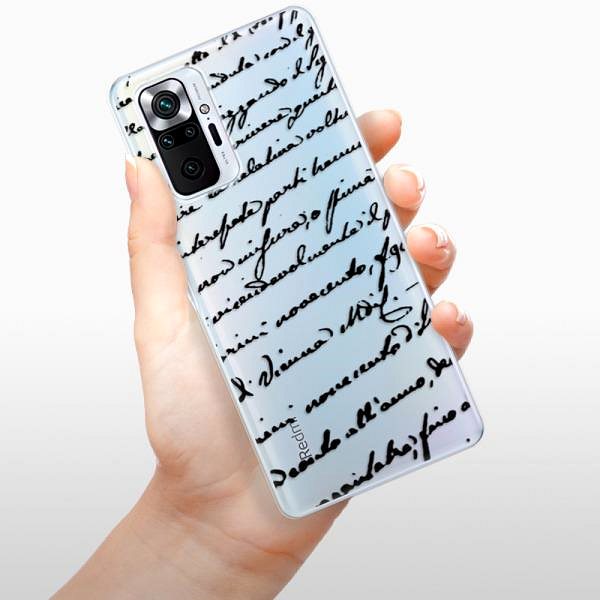 Kryt na mobil iSaprio Handwriting 01 pro black pre Xiaomi Redmi Note 10 Pro ...