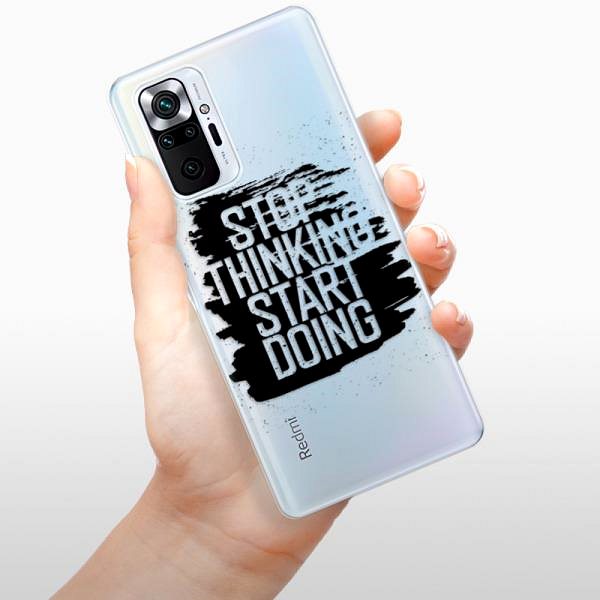 Kryt na mobil iSaprio Start Doing pro black pre Xiaomi Redmi Note 10 Pro ...