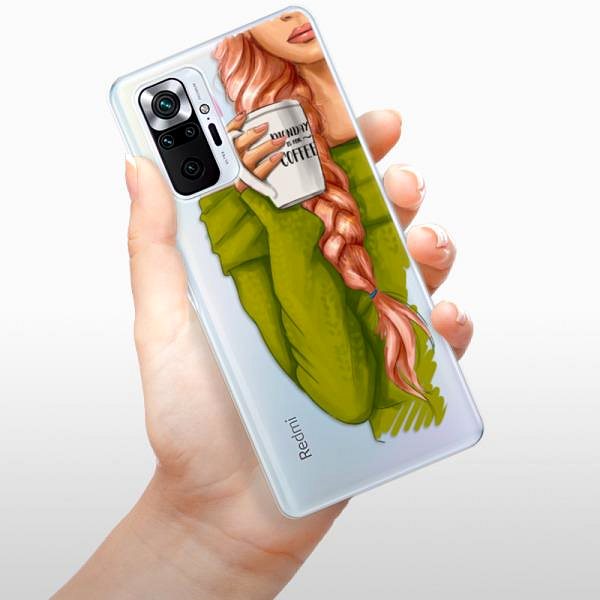 Kryt na mobil iSaprio My Coffe and Redhead Girl na Xiaomi Redmi Note 10 Pro ...