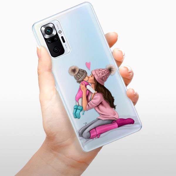 Kryt na mobil iSaprio Kissing Mom pro Brunette and Girl pre Xiaomi Redmi Note 10 Pro ...
