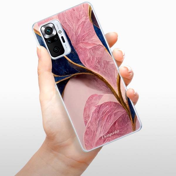 Kryt na mobil iSaprio Pink Blue Leaves na Xiaomi Redmi Note 10 Pro ...