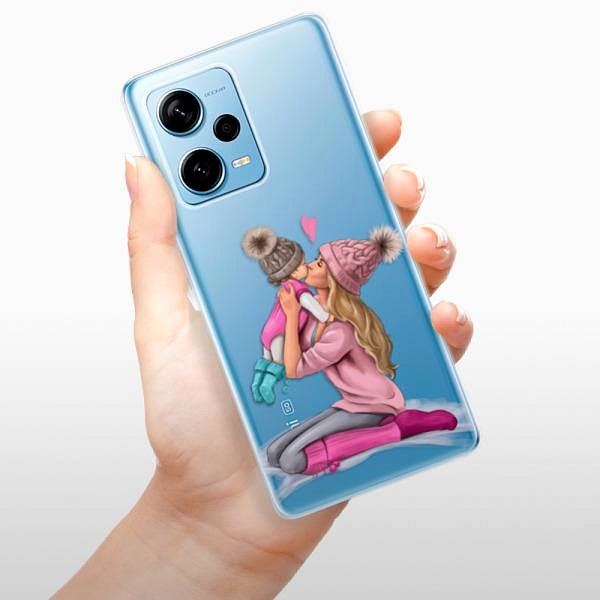 Kryt na mobil iSaprio Kissing Mom pre Blond and Girl pro Xiaomi Redmi Note 12 Pro 5G / Poco X5 Pro 5G ...