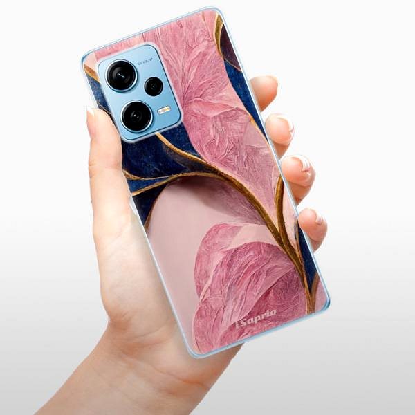 Kryt na mobil iSaprio Pink Blue Leaves pre Xiaomi Redmi Note 12 Pro+ 5G ...