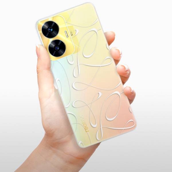 Kryt na mobil iSaprio Fancy pro white na Realme C55 ...