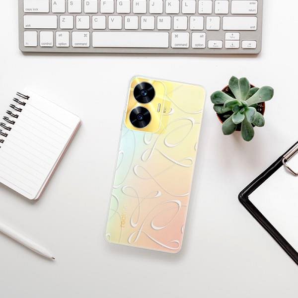 Kryt na mobil iSaprio Fancy pro white na Realme C55 ...