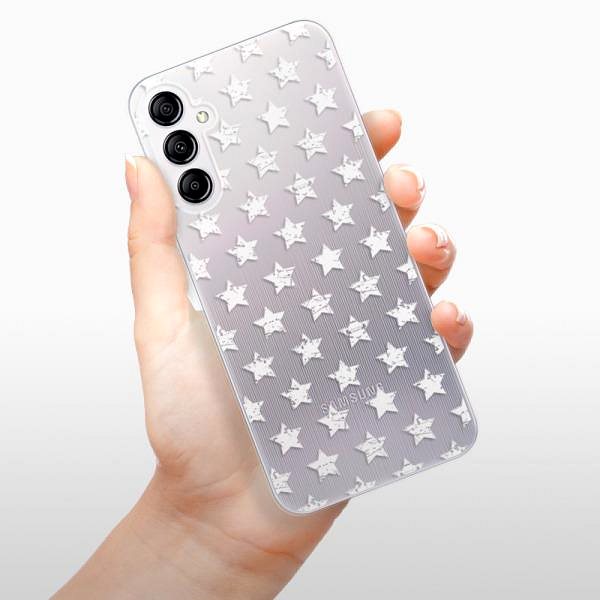Kryt na mobil iSaprio Stars Pattern pro white na Samsung Galaxy A14/A14 5G ...