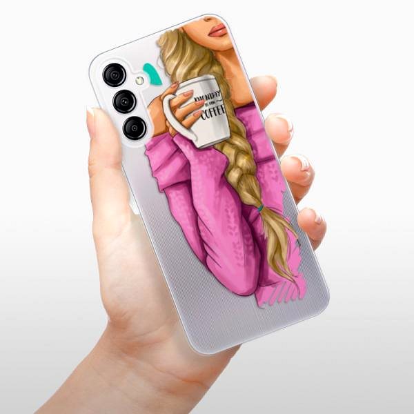 Kryt na mobil iSaprio My Coffe and Blond Girl na Samsung Galaxy A14/A14 5G ...