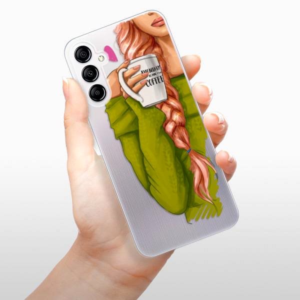 Kryt na mobil iSaprio My Coffe and Redhead Girl pre Samsung Galaxy A14 / A14 5G ...