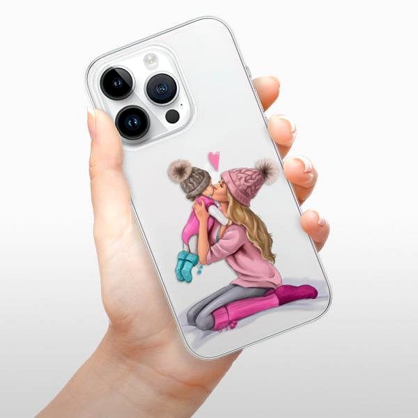 Kryt na mobil iSaprio Kissing Mom pro Blond and Girl na iPhone 15 Pro ...