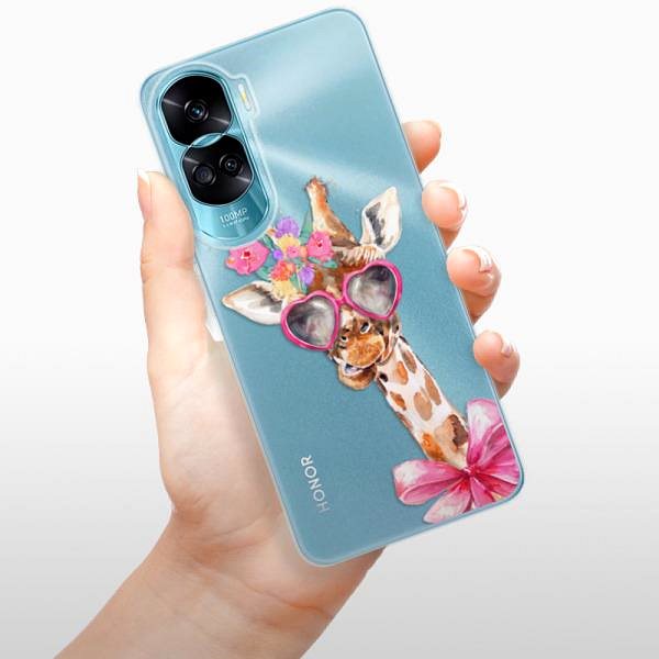 Kryt na mobil iSaprio Lady Giraffe na Honor 90 Lite 5G ...