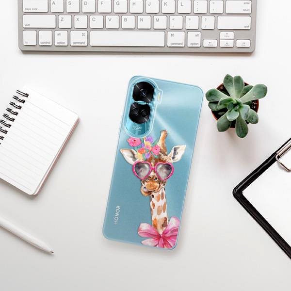 Kryt na mobil iSaprio Lady Giraffe na Honor 90 Lite 5G ...