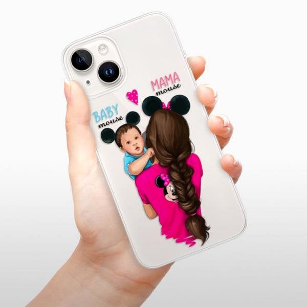 Kryt na mobil iSaprio Mama Mouse Brunette and Boy pre iPhone 15 ...