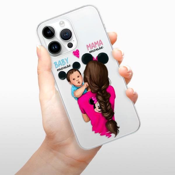 Kryt na mobil iSaprio Mama Mouse Brunette and Boy pro iPhone 15 Pro Max ...