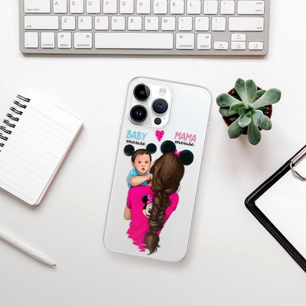 Kryt na mobil iSaprio Mama Mouse Brunette and Boy pro iPhone 15 Pro Max ...