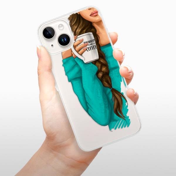 Kryt na mobil iSaprio My Coffe and Brunette Girl pre iPhone 15 Plus ...