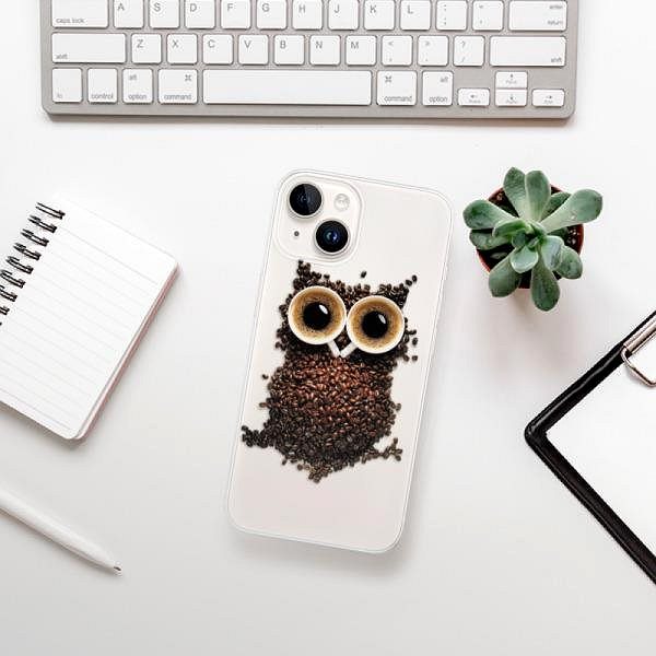 Kryt na mobil iSaprio Owl And Coffee pre iPhone 15 ...