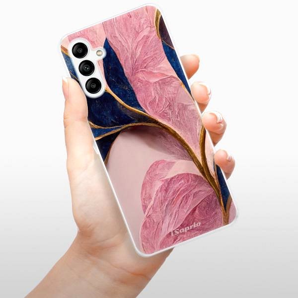 Kryt na mobil iSaprio Pink Blue Leaves pre Samsung Galaxy A04s ...
