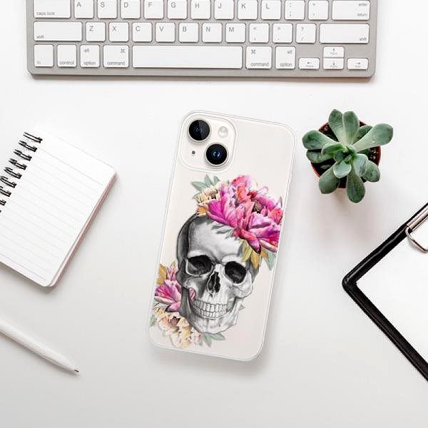 Kryt na mobil iSaprio Pretty Skull pre iPhone 15 ...