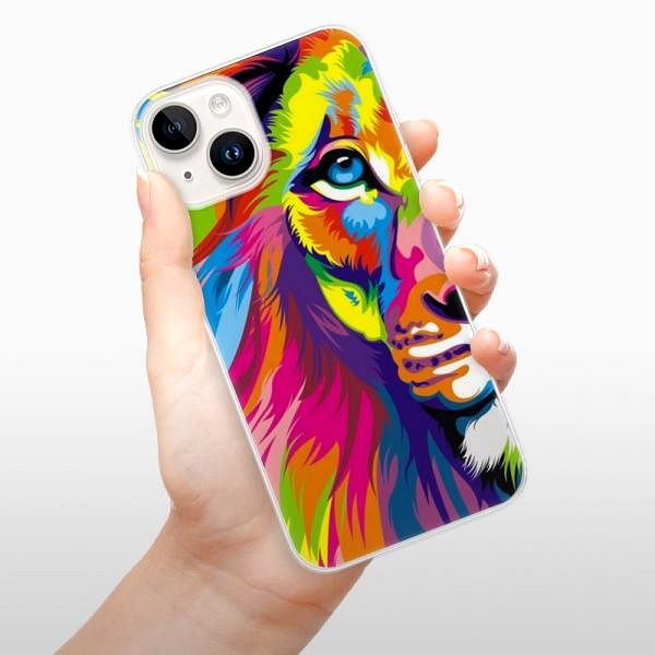 Kryt na mobil iSaprio Rainbow Lion pre iPhone 15 ...
