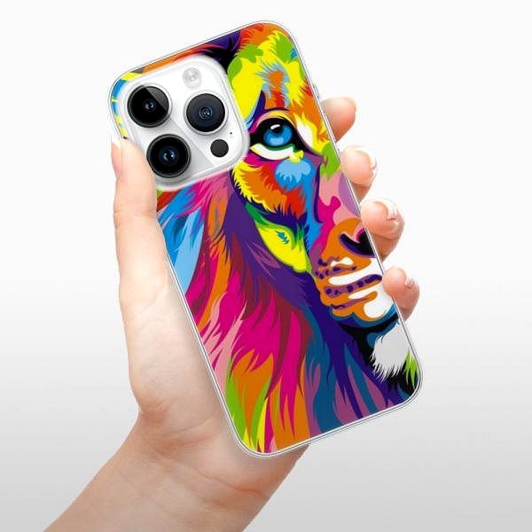Kryt na mobil iSaprio Rainbow Lion pre iPhone 15 Pro ...
