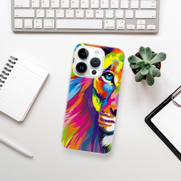 Kryt na mobil iSaprio Rainbow Lion pre iPhone 15 Pro ...