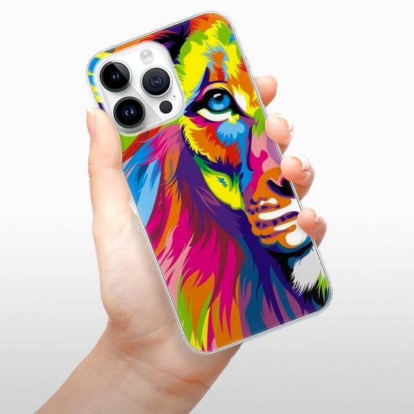 Kryt na mobil iSaprio Rainbow Lion pre iPhone 15 Pro Max ...