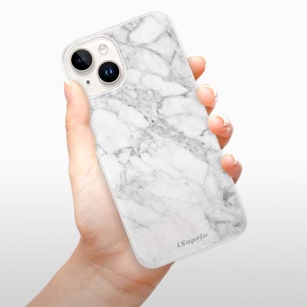 Kryt na mobil iSaprio SilverMarble 14 pre iPhone 15 ...