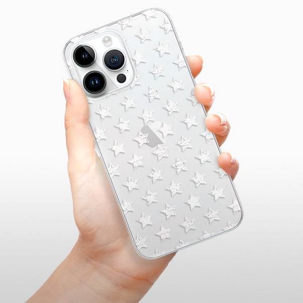 Kryt na mobil iSaprio Stars Pattern white pre iPhone 15 Pro Max ...