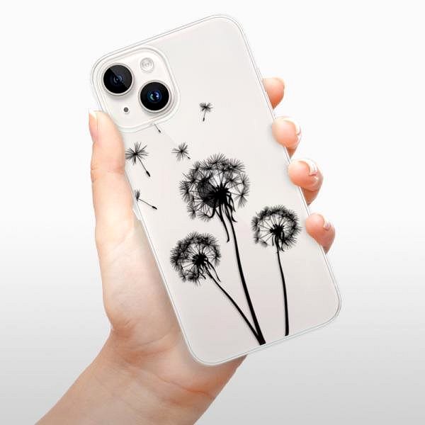 Kryt na mobil iSaprio Three Dandelions black pre iPhone 15 Plus ...
