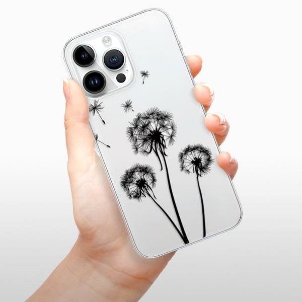 Kryt na mobil iSaprio Three Dandelions black pre iPhone 15 Pro Max ...