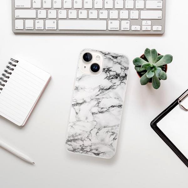 Kryt na mobil iSaprio White Marble 01 pre iPhone 15 ...