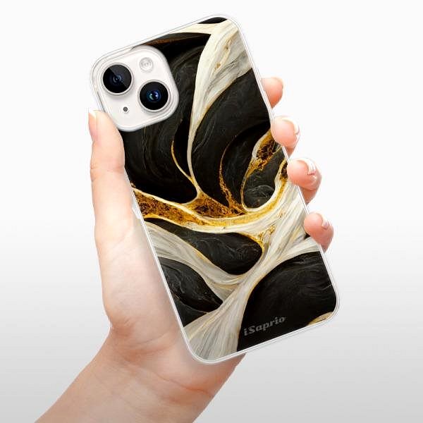 Kryt na mobil iSaprio Black and Gold pre iPhone 15 Plus ...