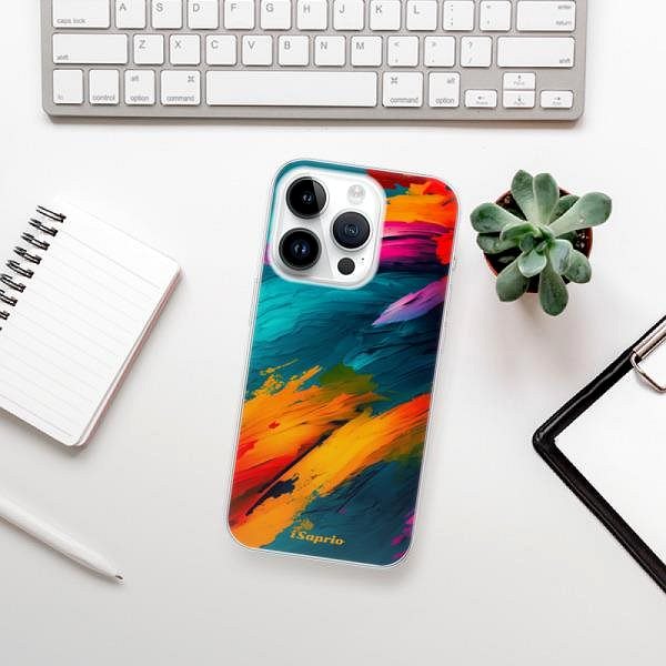 Kryt na mobil iSaprio Blue Paint pre iPhone 15 Pro ...