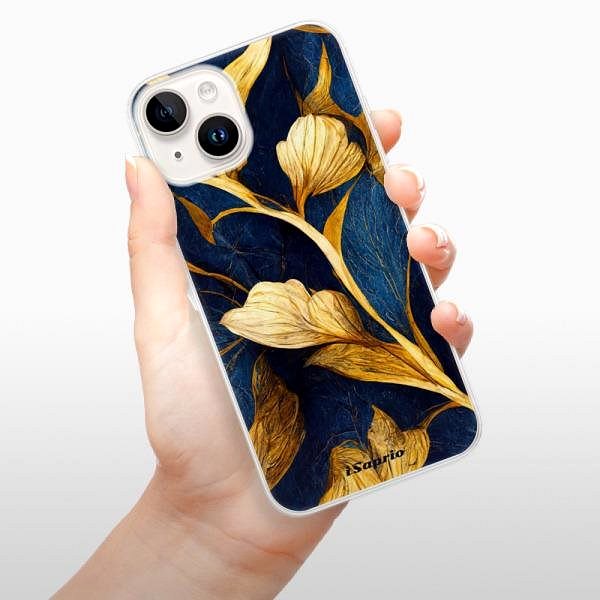 Kryt na mobil iSaprio Gold Leaves pre iPhone 15 Plus ...