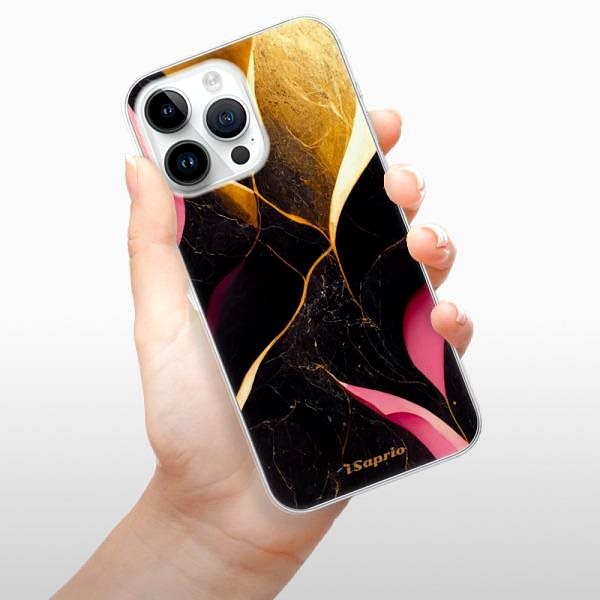 Kryt na mobil iSaprio Gold Pink Marble pre iPhone 15 Pro Max ...