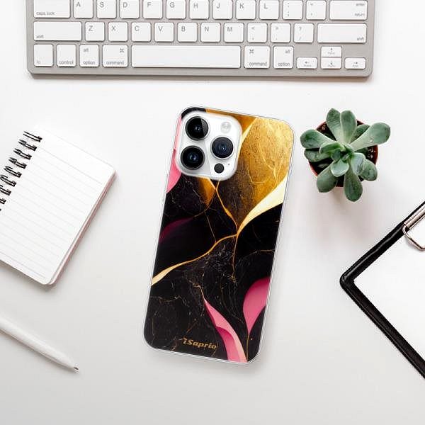 Kryt na mobil iSaprio Gold Pink Marble pre iPhone 15 Pro Max ...