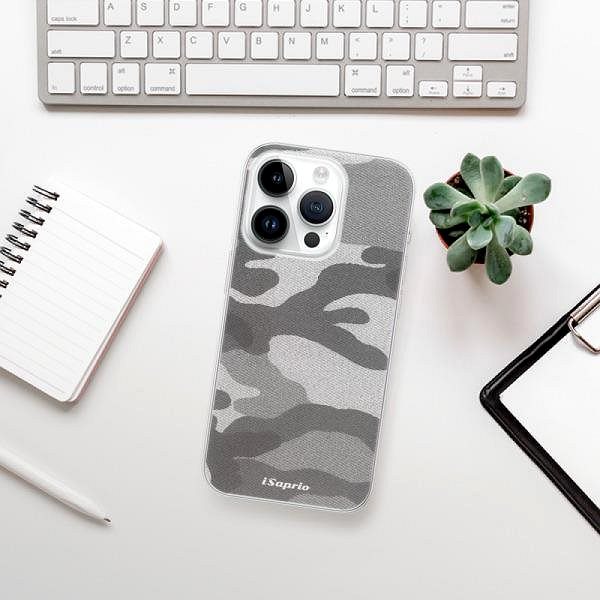 Kryt na mobil iSaprio Gray Camuflage 02 pre iPhone 15 Pro ...