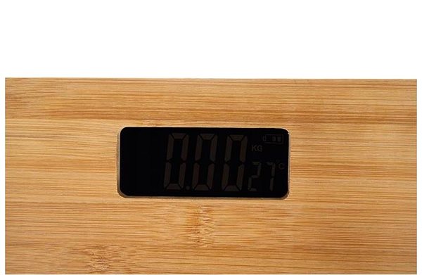 Bathroom Scale ISO 15995 Bamboo digital ...