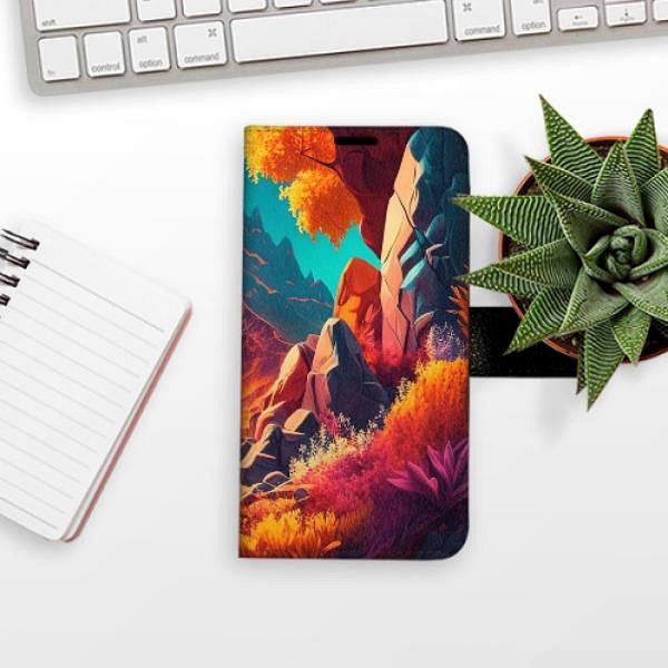 Kryt na mobil iSaprio flip puzdro Colorful Mountains pre Xiaomi Redmi Note 10 Pro ...