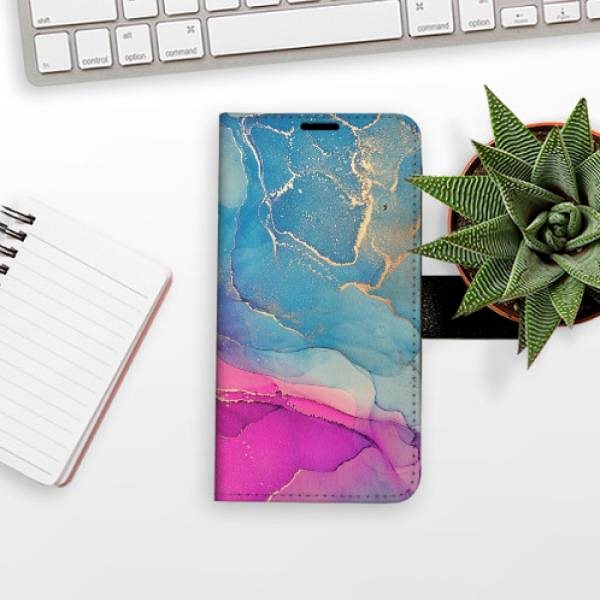 Kryt na mobil iSaprio flip puzdro Colour Marble 02 pre Xiaomi Redmi Note 10 Pro ...