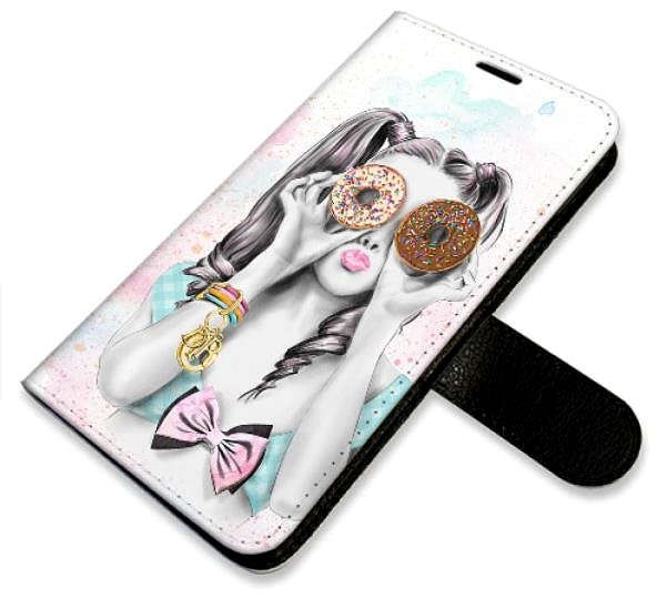 Kryt na mobil iSaprio flip puzdro Donut Worry Girl pre iPhone 15 Pro ...