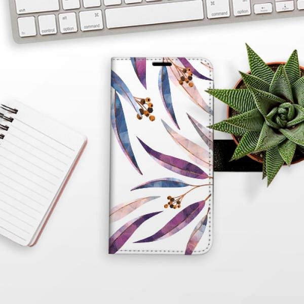 Kryt na mobil iSaprio flip puzdro Ornamental Leaves na Xiaomi Redmi Note 10 Pro ...
