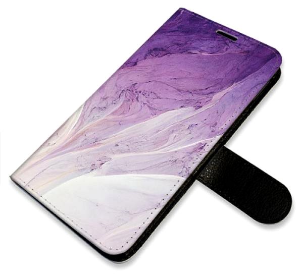 Kryt na mobil iSaprio flip pouzdro Purple Paint pro Xiaomi Redmi Note 10 Pro ...