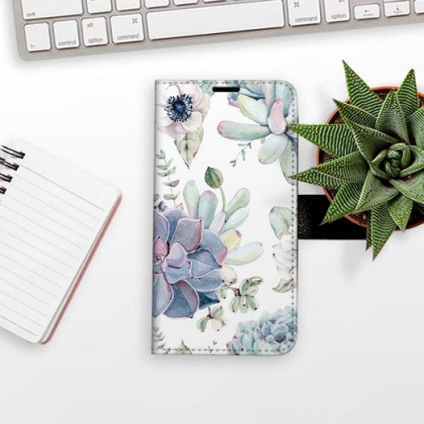 Kryt na mobil iSaprio flip pouzdro Succulents pro Samsung Galaxy A14 / A14 5G ...